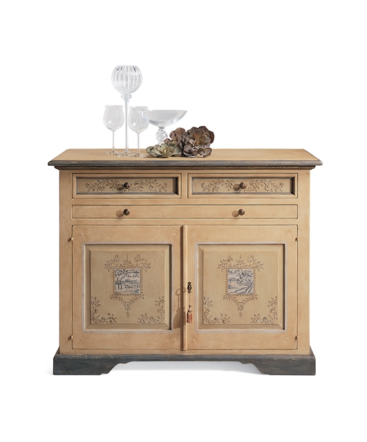 Credenza con 2 cassetti, 2 ante