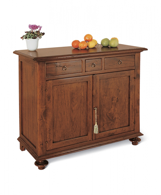 Credenza con 3 cassetti, 2 ante.