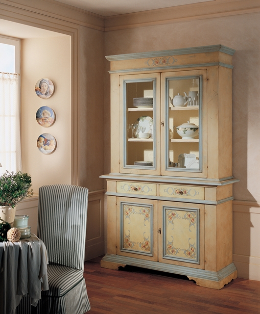 Credenza 2 ante con alzata