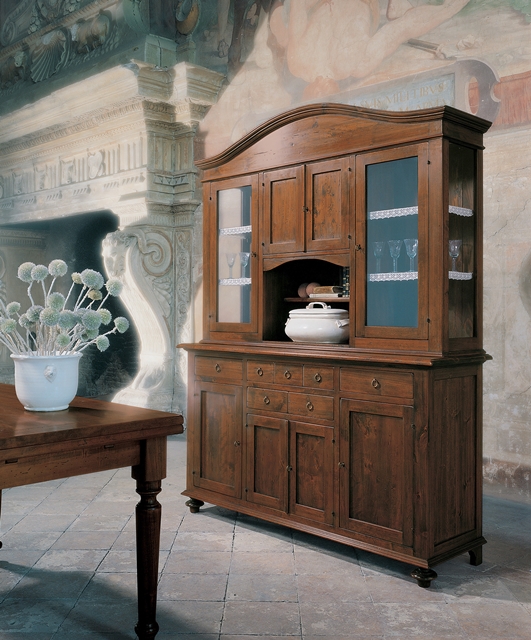 Credenza 4 ante con alzata