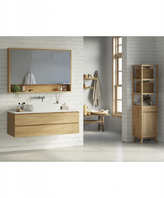 Composizione da bagno in stile scandinavo